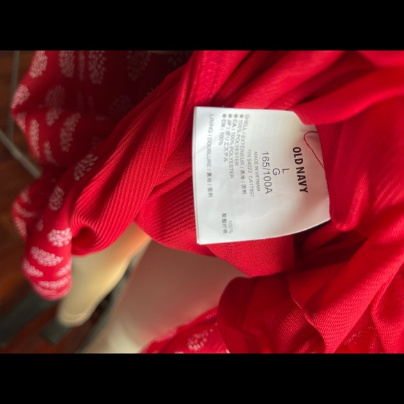 Old Navy Red Short Sleeve Shift Floral Dress size XXL NWT - Picture 8 of 9